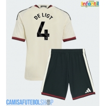 Camisa de time de futebol Manchester United Matthijs de Ligt #4 Replicas 3º Equipamento Infantil 2026-27 Manga Curta (+ Calças curtas)